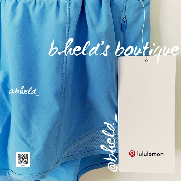 lululemon Hotty Hot High-Rise Lined Short 2.5" Aero Blue Pastel Size 2 New NWT - Picture 5 of 12